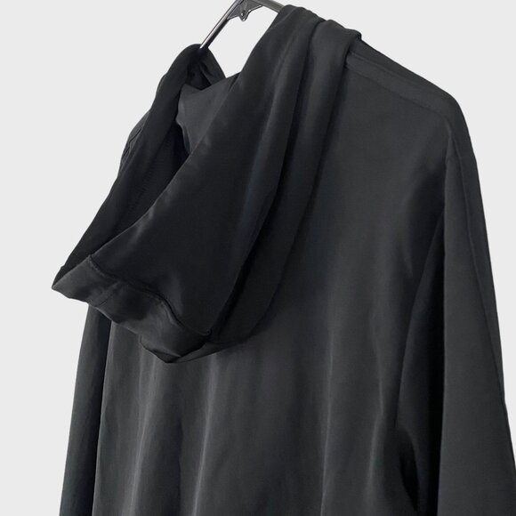 Adidas Adicolor Essential Crop Hoodie Sweatshirt Womens Medium Black Long-Sleeve - Picture 6 of 13